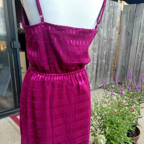 Ann Taylor Rasberry Colored Sundress - Picture 2 of 8